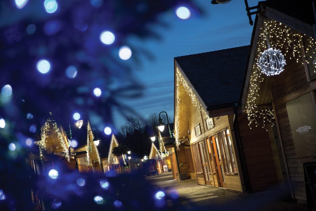 Christmas Light Switch on at Trentham Shopping Village Trentham Estate