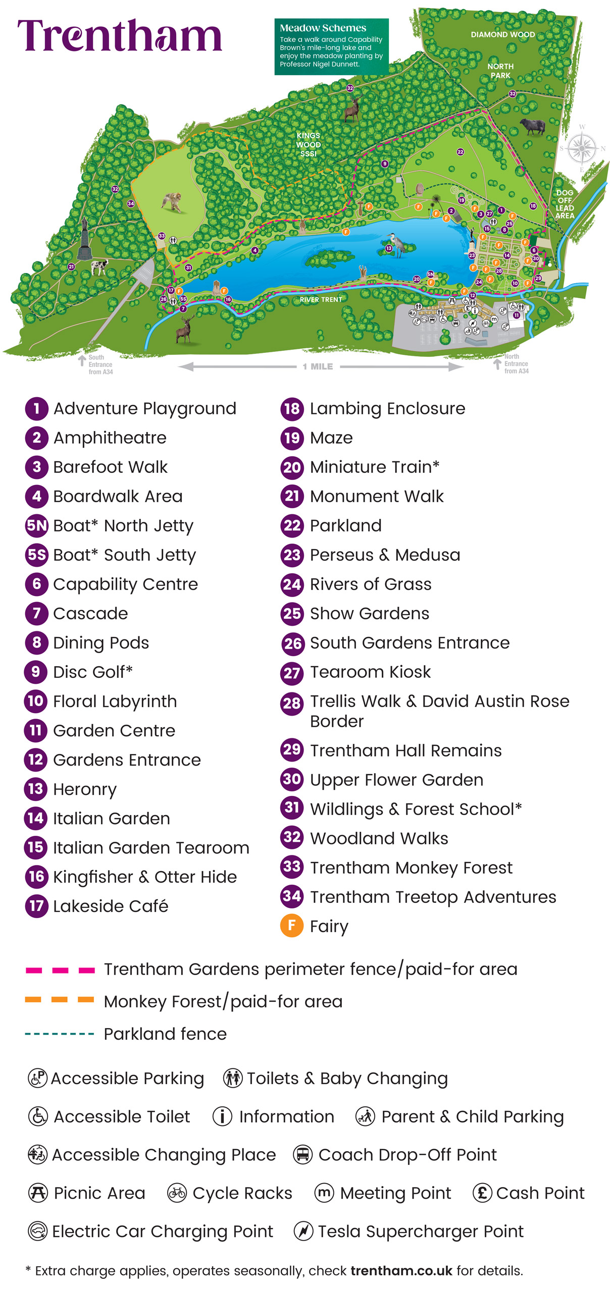 Map of Trentham Gardens  Plan Your Visit - Trentham Estate