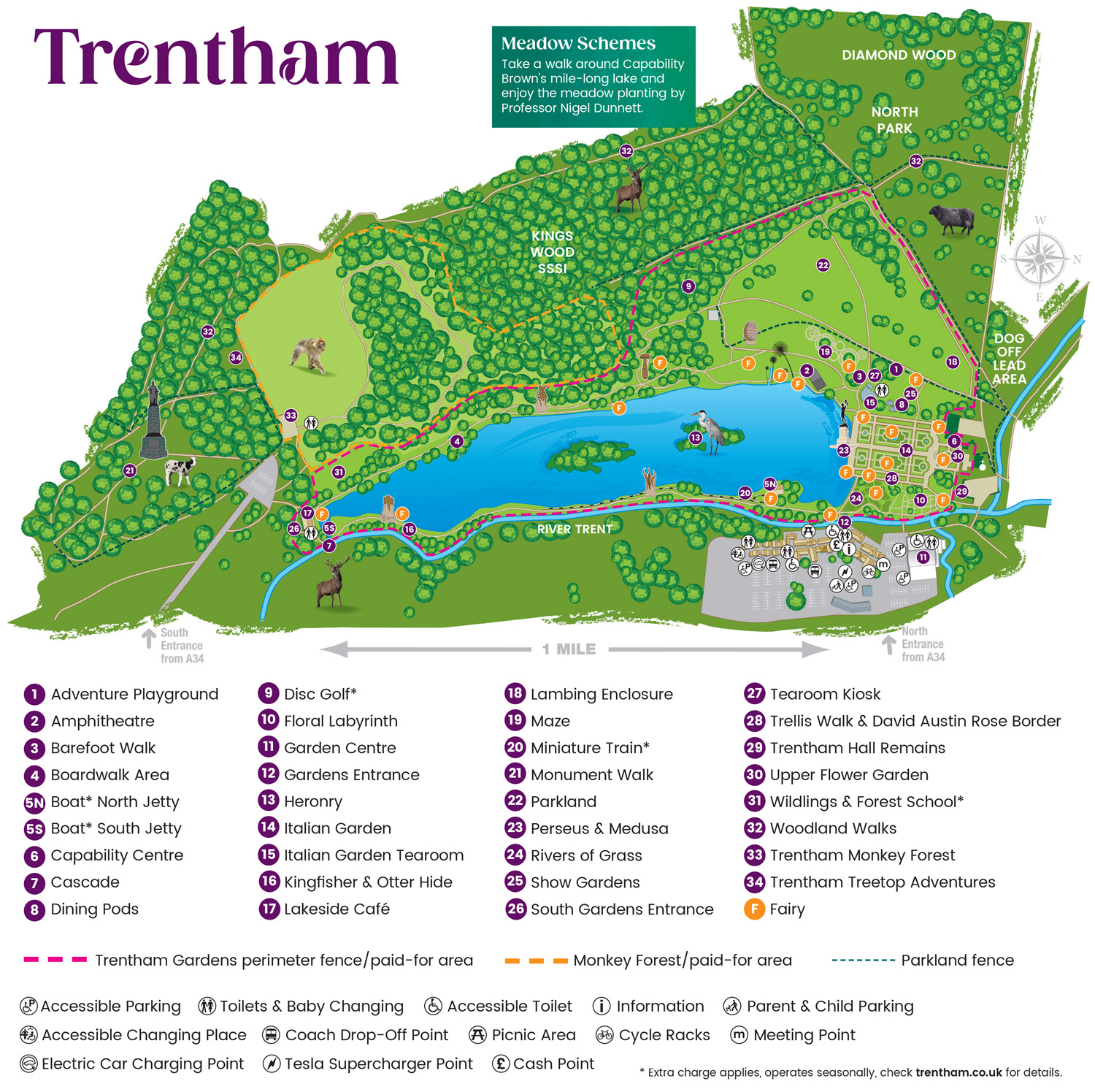 Map of Trentham Gardens  Plan Your Visit - Trentham Estate