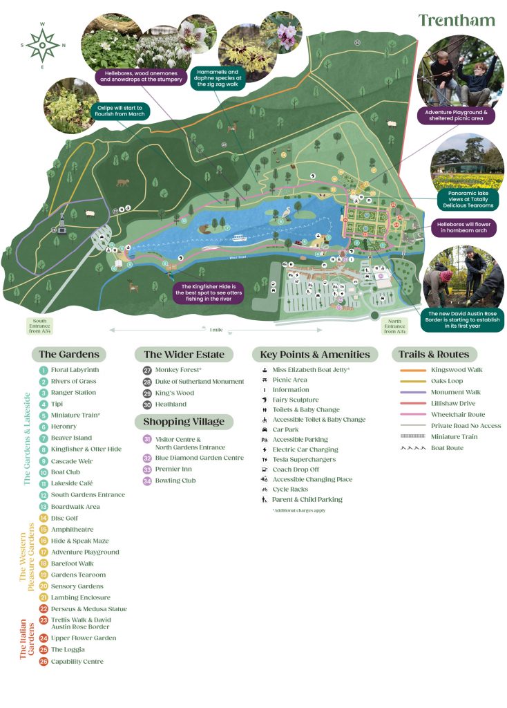 Map of Trentham Estate